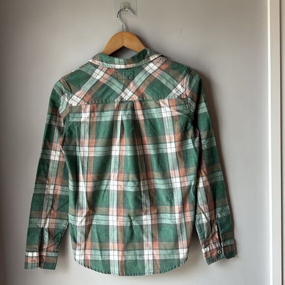 Current/Elliott The Slim Boy Shirt Plaid Long Sleeve Button Down - Picture 3 of 8